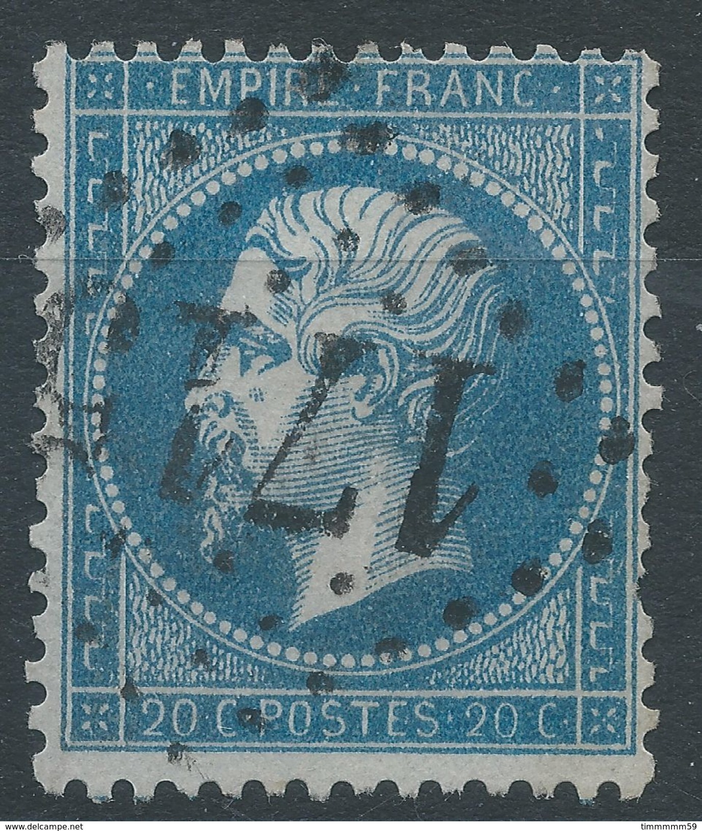 Lot N°38911  Variété/n°22, Oblit GC 1715 Grenelle (60), Ind 3, Fond Ligné Horizontal ?????? - 1862 Napoleon III