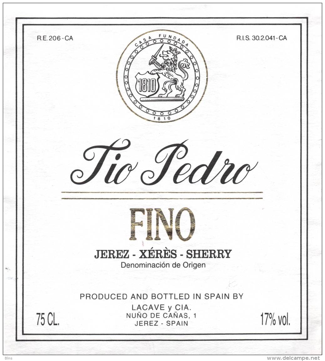 Tio Pedro - Fino - Sherry - Autres & Non Classés