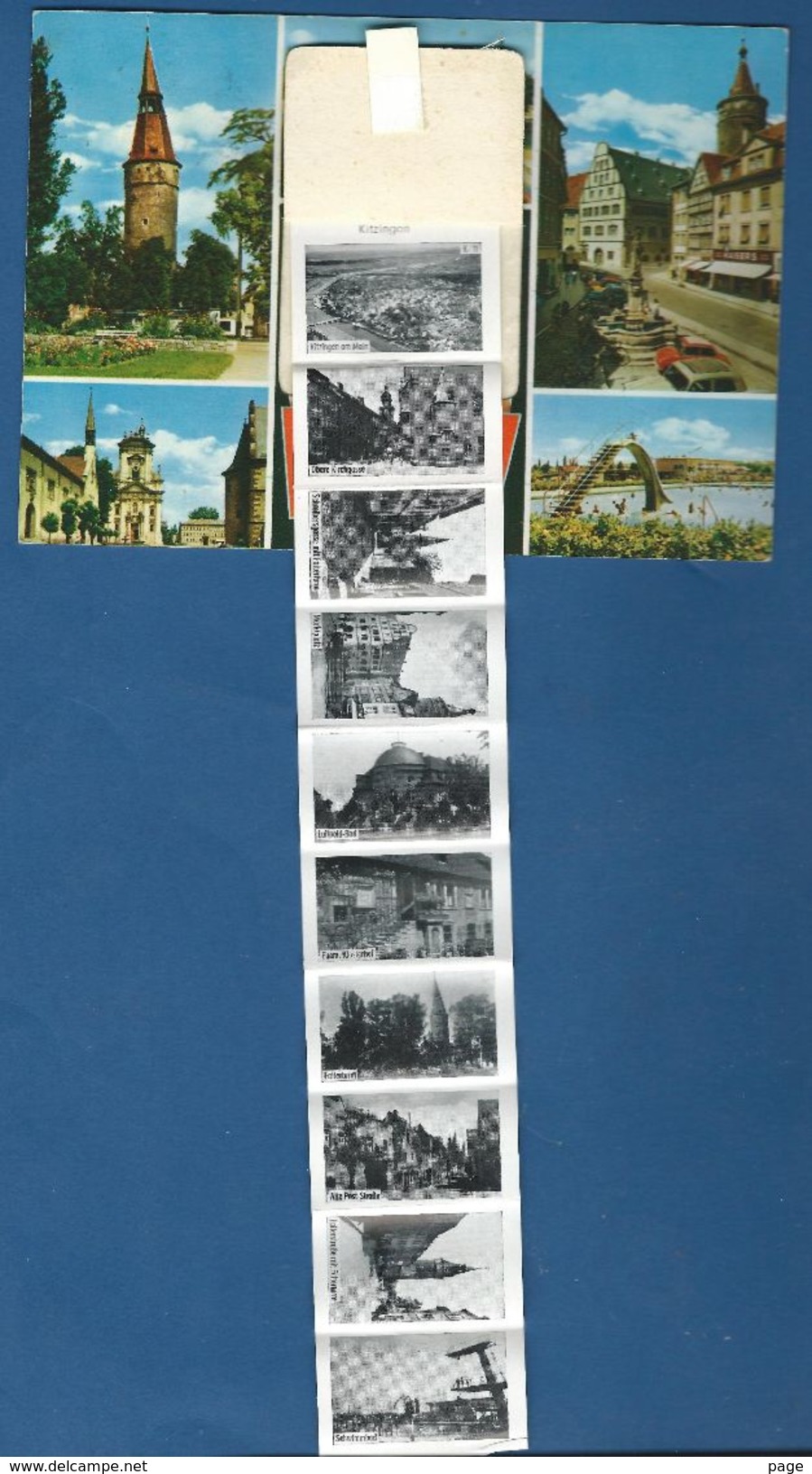 Kitzingen,1963,Mehrbildkarte Mit Leborello,Nostalgie,Leborello-Karte, - Kitzingen