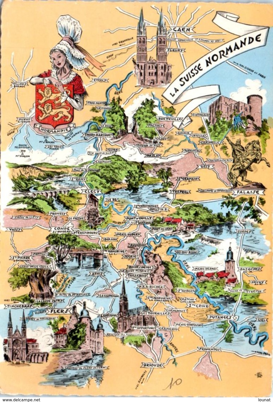 Carte Géographique - La Suisse Normande - Maps