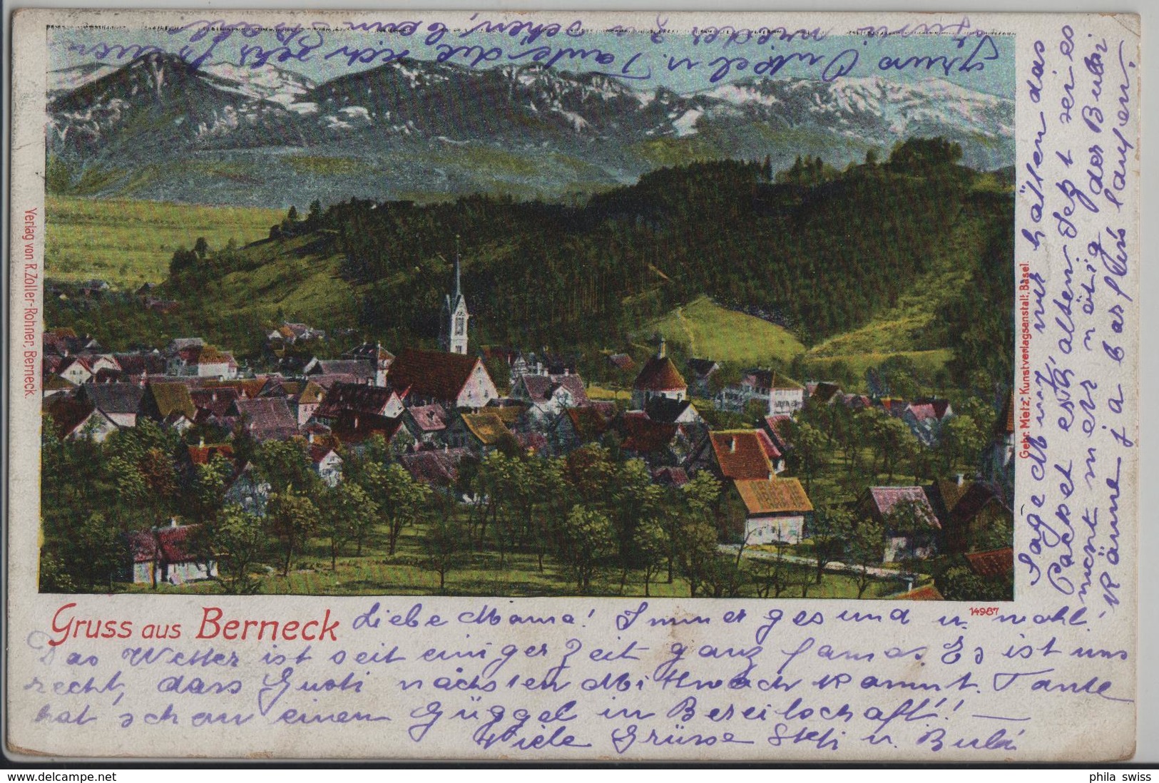 Gruss Aus Berneck - Generalansicht - Photo: Metz - Berneck