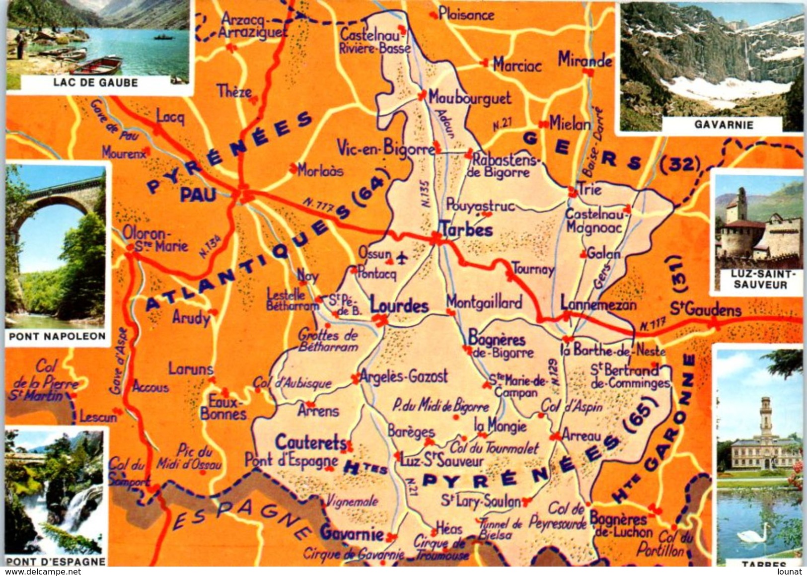 Carte Géographique - Pyrénées - Cartes Géographiques