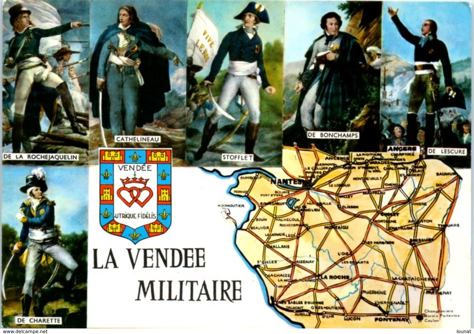 Carte Géographique - La Vendée Militaire - Carte Geografiche