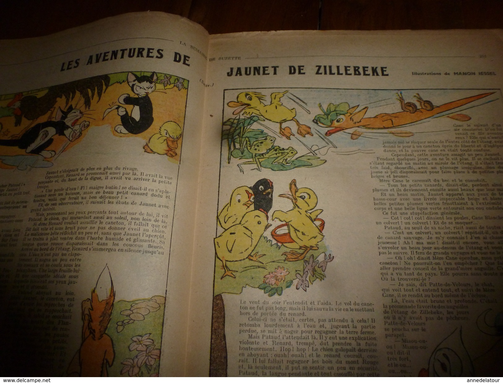 1949 LSDS: La Leçon De L'ARAIGNEE ; Les Aventures De Jaunet De Zillebeke ; Etc - La Semaine De Suzette