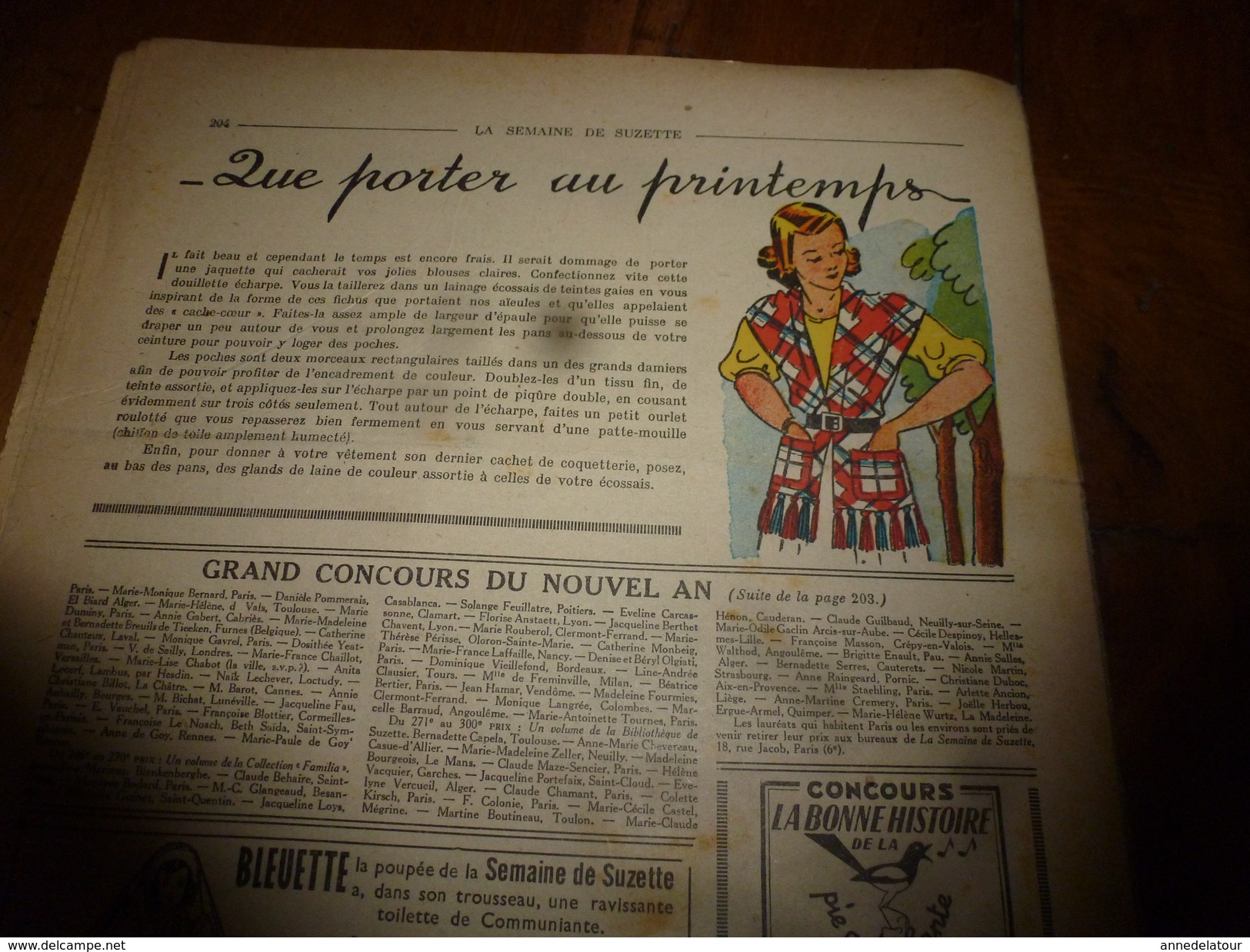 1949 LSDS: La Leçon De L'ARAIGNEE ; Les Aventures De Jaunet De Zillebeke ; Ecole Polytechnique Pour Les Filles ; Etc - La Semaine De Suzette