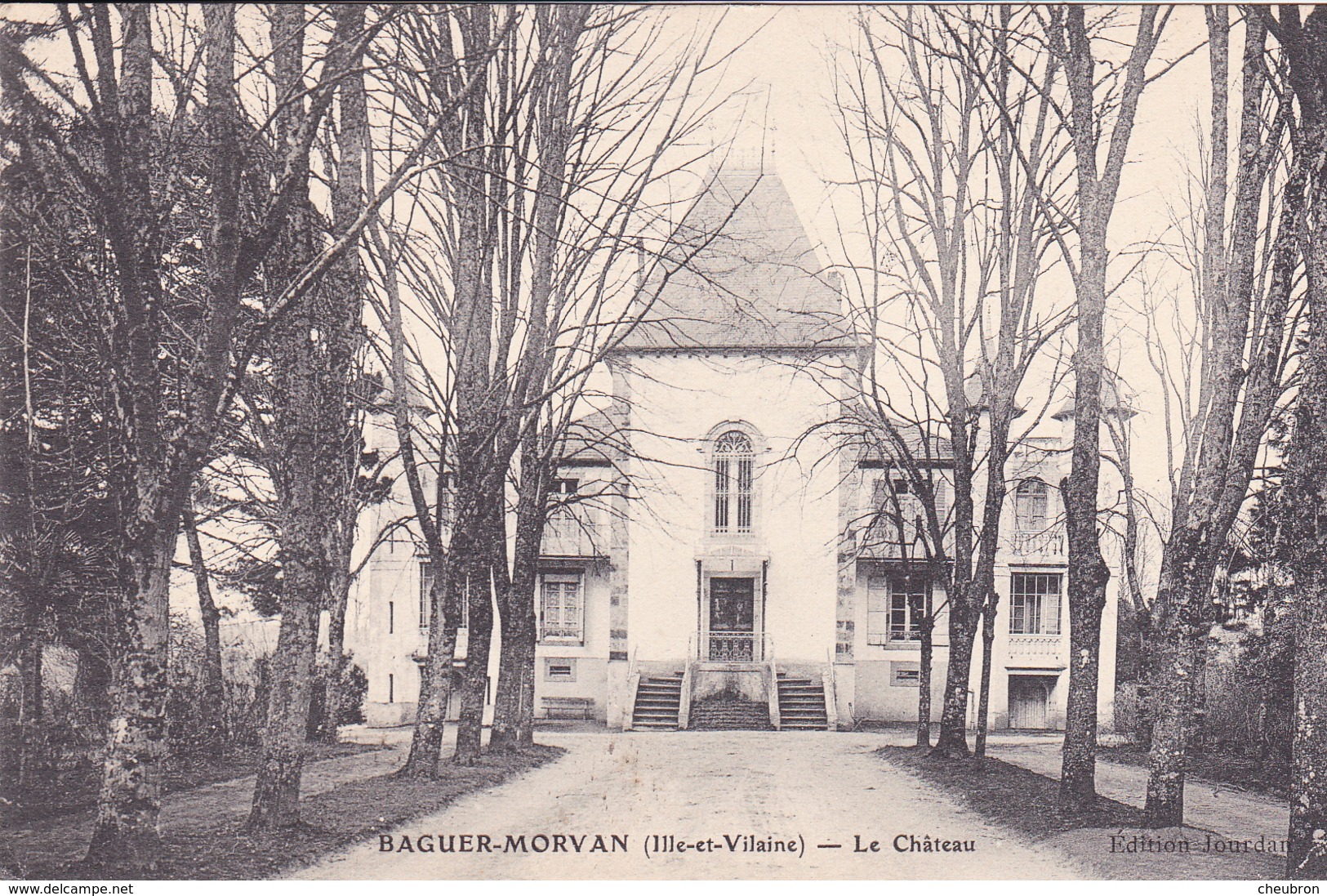 35. BAGUER MORVAN. CPA . LE CHÂTEAU. ANNÉE 1912 - Autres & Non Classés