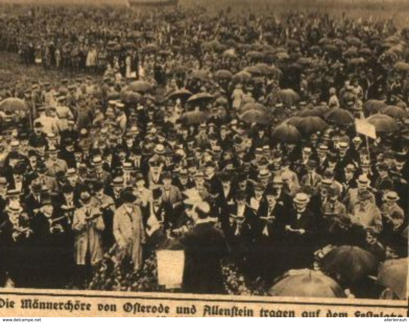 Die Männerchöre Von Osterode Und Allenstein /Druck ,entnommen Aus Zeitung/1919 - Andere & Zonder Classificatie