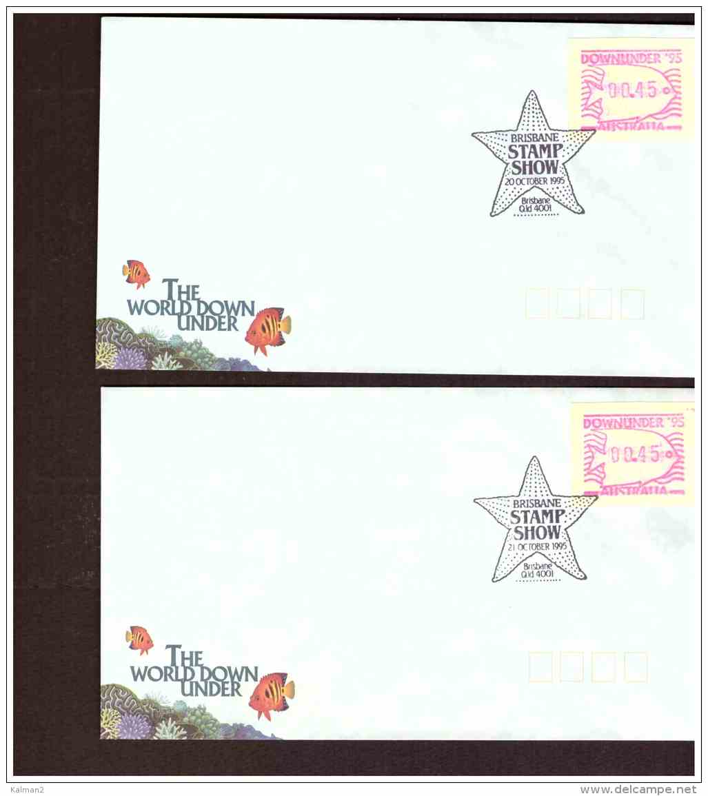 AU154   -  3 COVERS     20-21-22 OCT. 1995   /   BRISBANE STAMP SHOW - Briefmarkenausstellungen