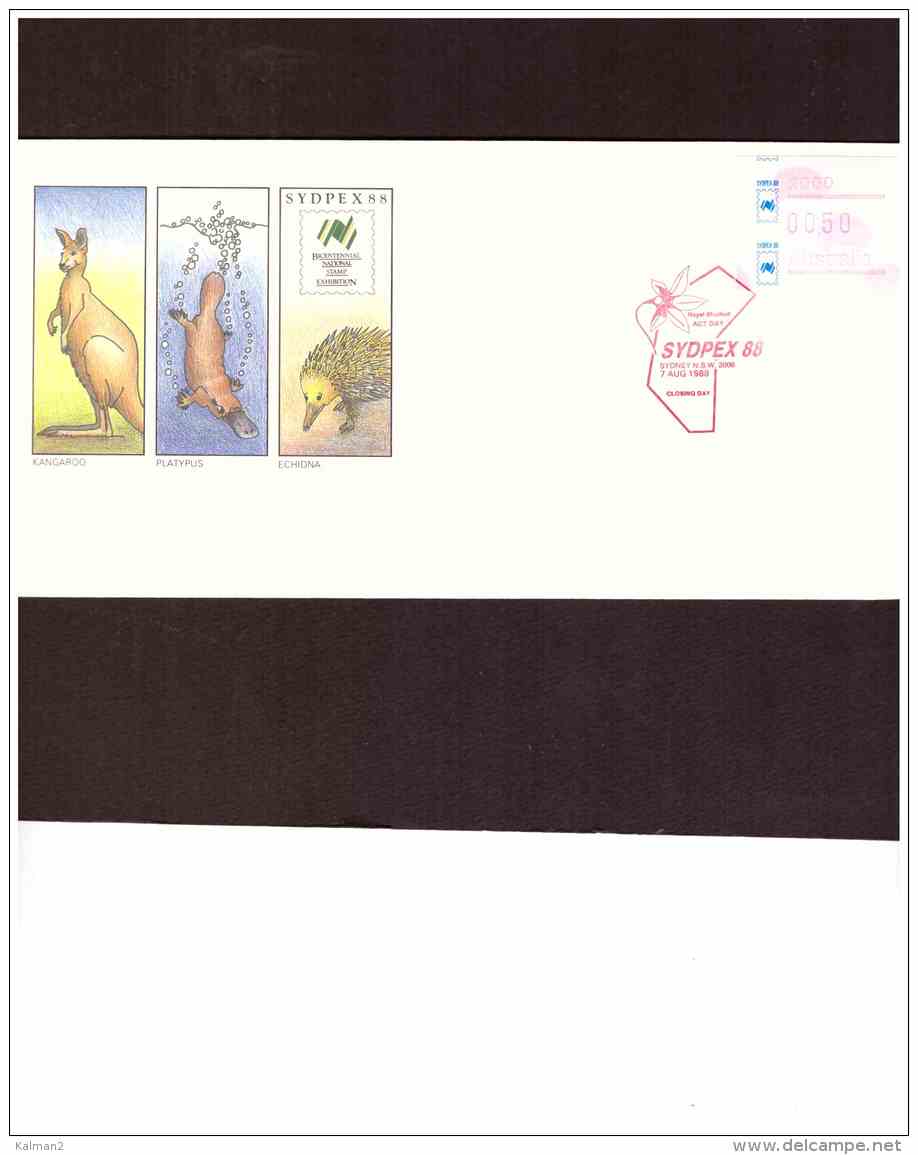 AU155   -  9   COVERS    WITH CANCELS   FROM 30 JUL. TO7 AUG.  1988   /   SYDPEX  88 - Expositions Philatéliques