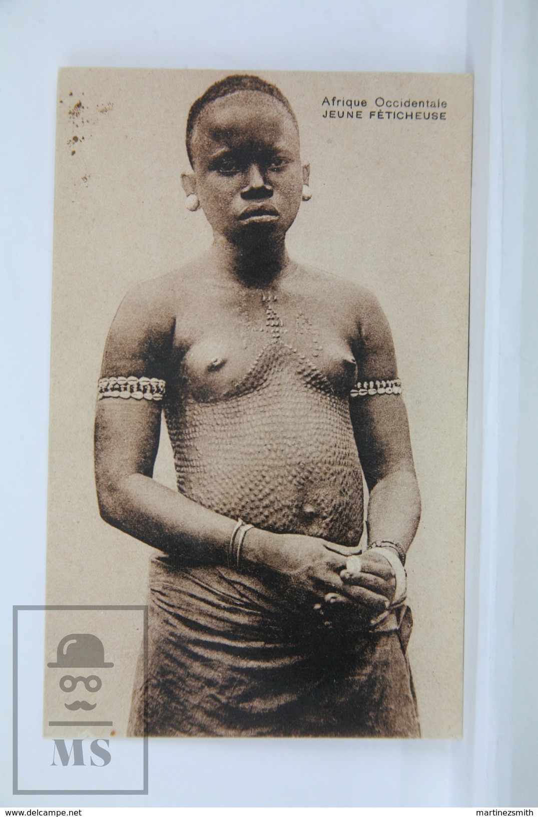 Old Africa Postcard - Afrique Occidentale - Jeune Feticheuse - Voodoo Young Witch, C1910 - África