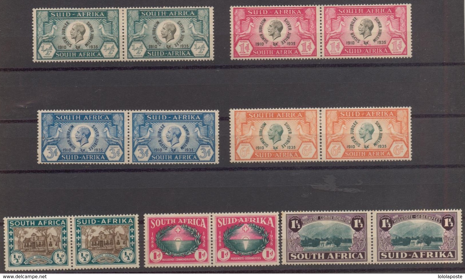 AFRIQUE Du SUD - N° 68/75 **/* Et 108/113 ** Se Tenant - 2 Scans - Unused Stamps