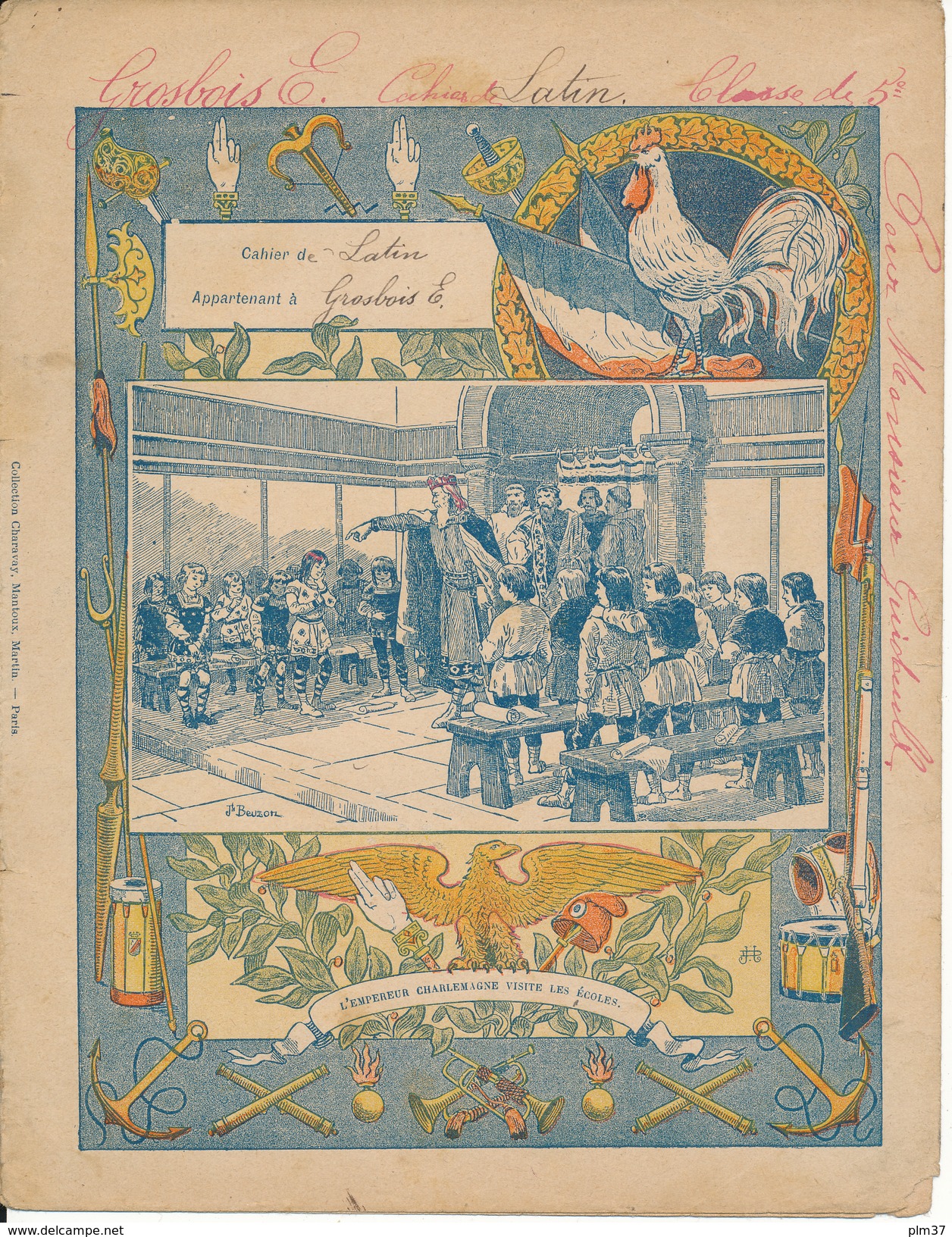 Couverture De Cahier - L'Empereur Charlemagne - Charaire, Paris - Protège-cahiers