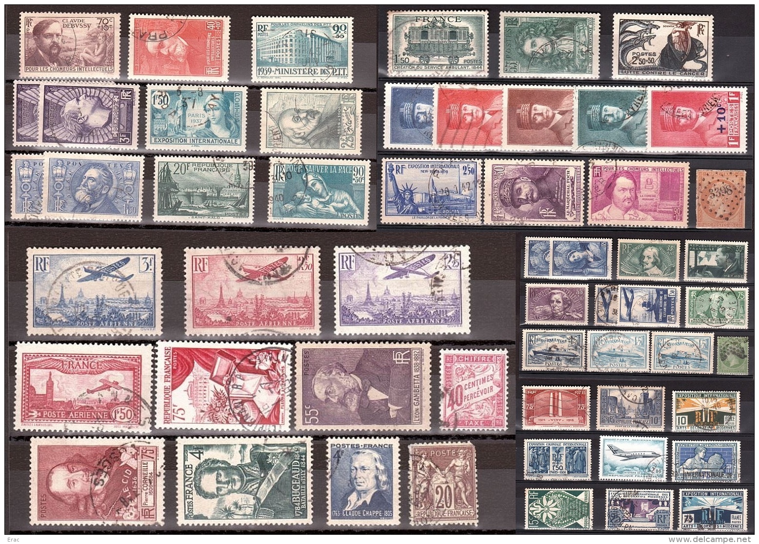 France - Lot De Timbres Anciens Oblitérés - Cote ++ - Collections (without Album)