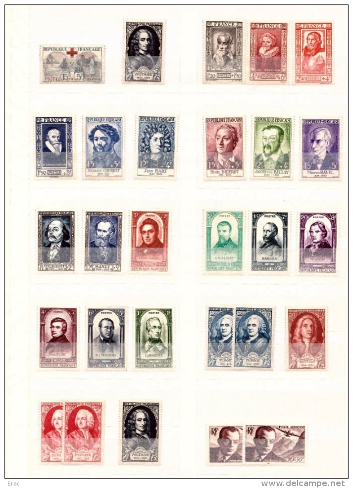 France - Lot De Timbres Anciens - Neufs ** Et * - Cote ++ - Collections (sans Albums)