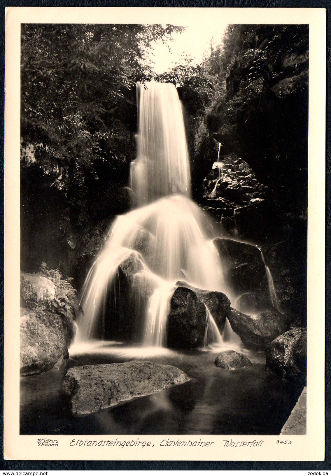 A8602 - Sächsische Schweiz - Lichtenhainer Wasserfall - Hahn Karte 3453 - Schmilka