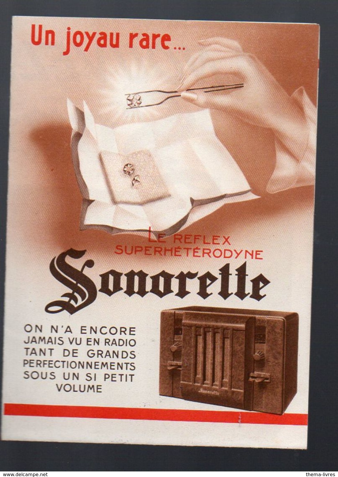 (TSF) Dépliant SONORETTE  (PPP6309) - Advertising