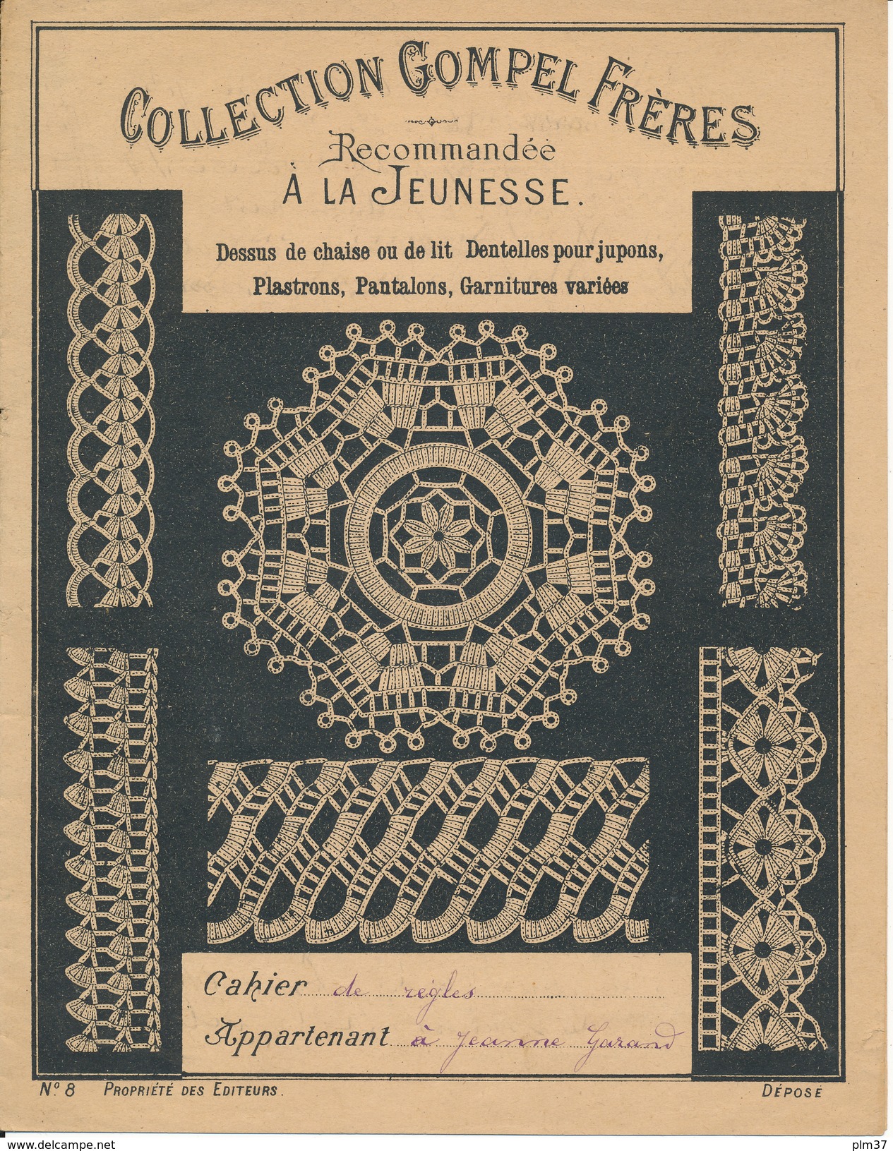 Couverture De Cahier - Collection Gompel Frères, Dentelles, 2 Scans - Protège-cahiers