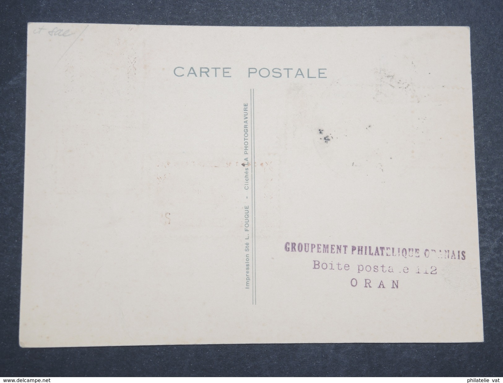 ALGERIE FRANçAISE - Carte Commémorant Le Grand Prix De L'orange D'Oranie - Course Pour Avions Legers - Oct 1949 - P22128 - Lettres & Documents