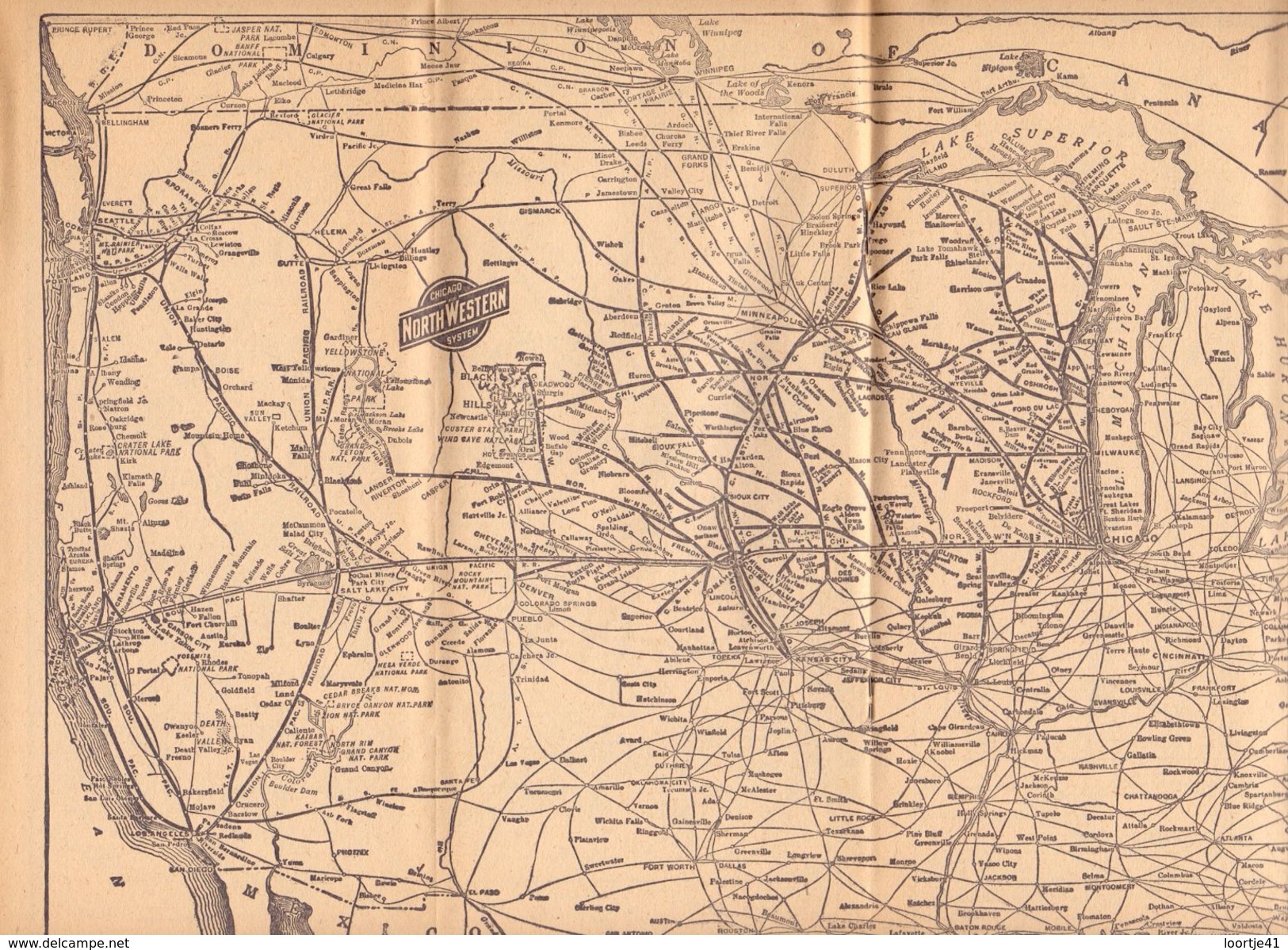 Dienstregeling Horaire Chemins De Fer - Schedules Railways Chicago & North Western System Trains  1951 - Wereld