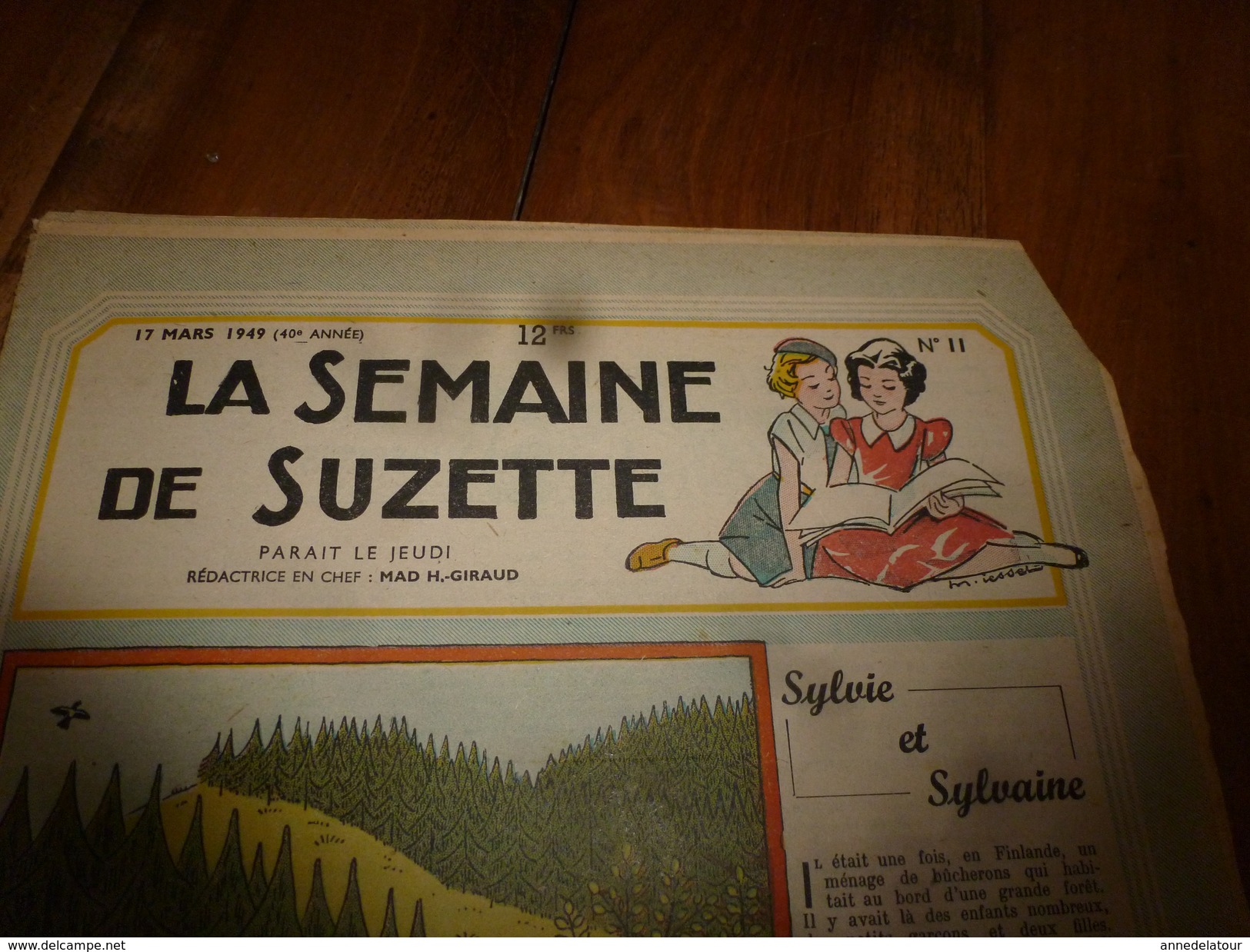 1949 LSDS  (La Semaine De Suzette) : Sylvie Et Sylvaine ,filles D'un Bûcheron En Finlande; Etc - La Semaine De Suzette
