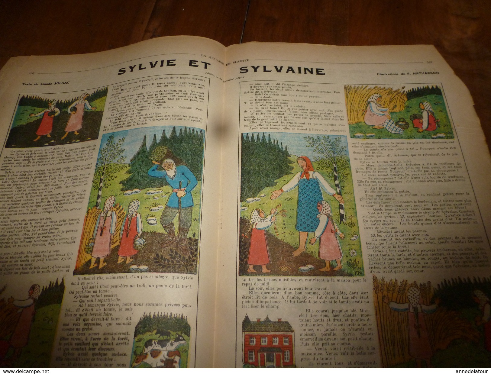 1949 LSDS  (La Semaine de Suzette) : Sylvie et Sylvaine ,filles d'un bûcheron en Finlande; etc