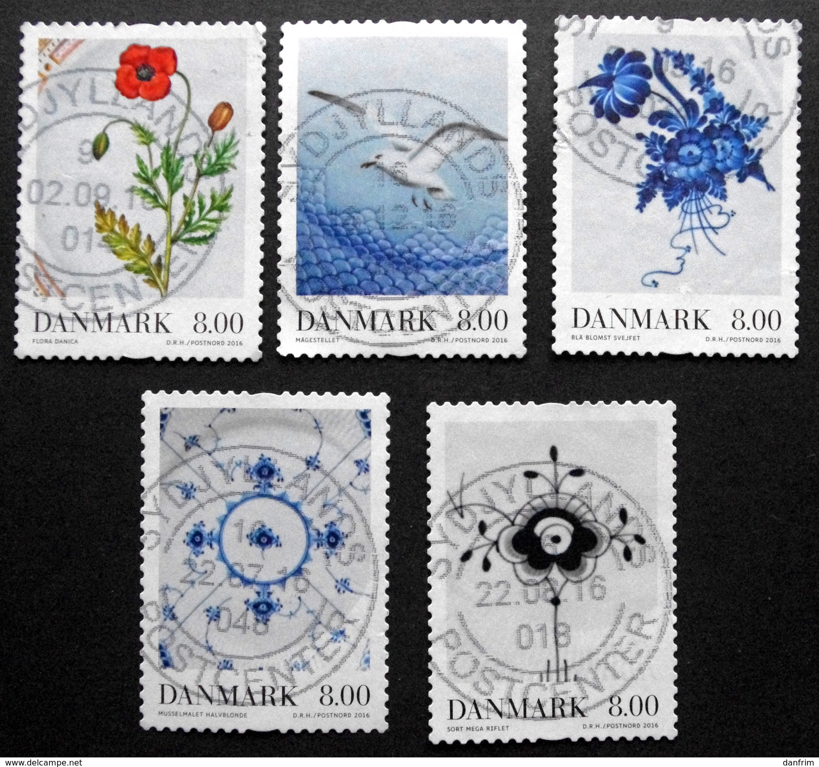 Denmark  2016 Porcelain    MiNr.1894-98  (O)   ( Lot  C 3626) - Used Stamps