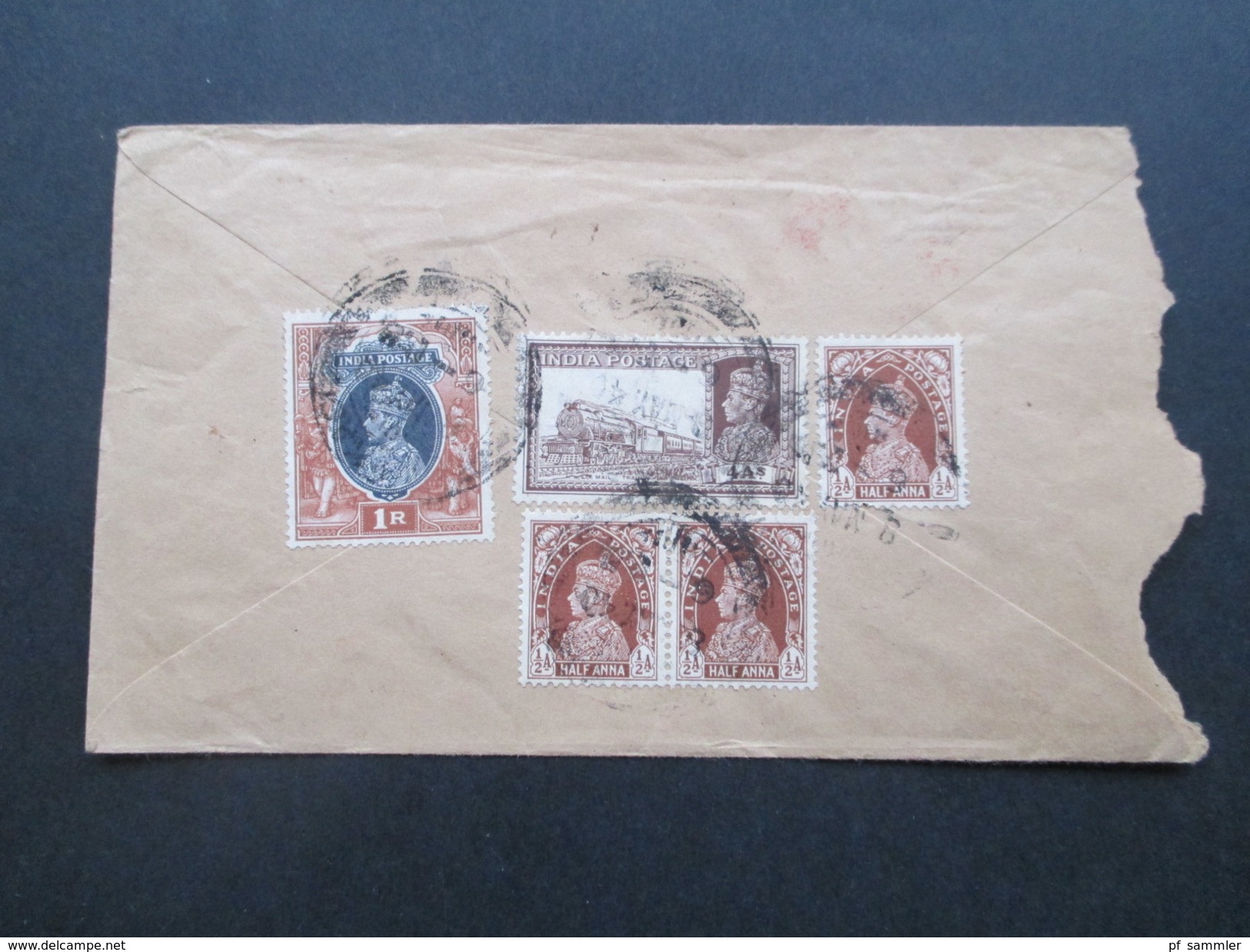 Indien 1940 Airmail Nach New York. Schöne Frankatur! Stempel: Nor Openend By Censor. C3 - 1936-47  George VI