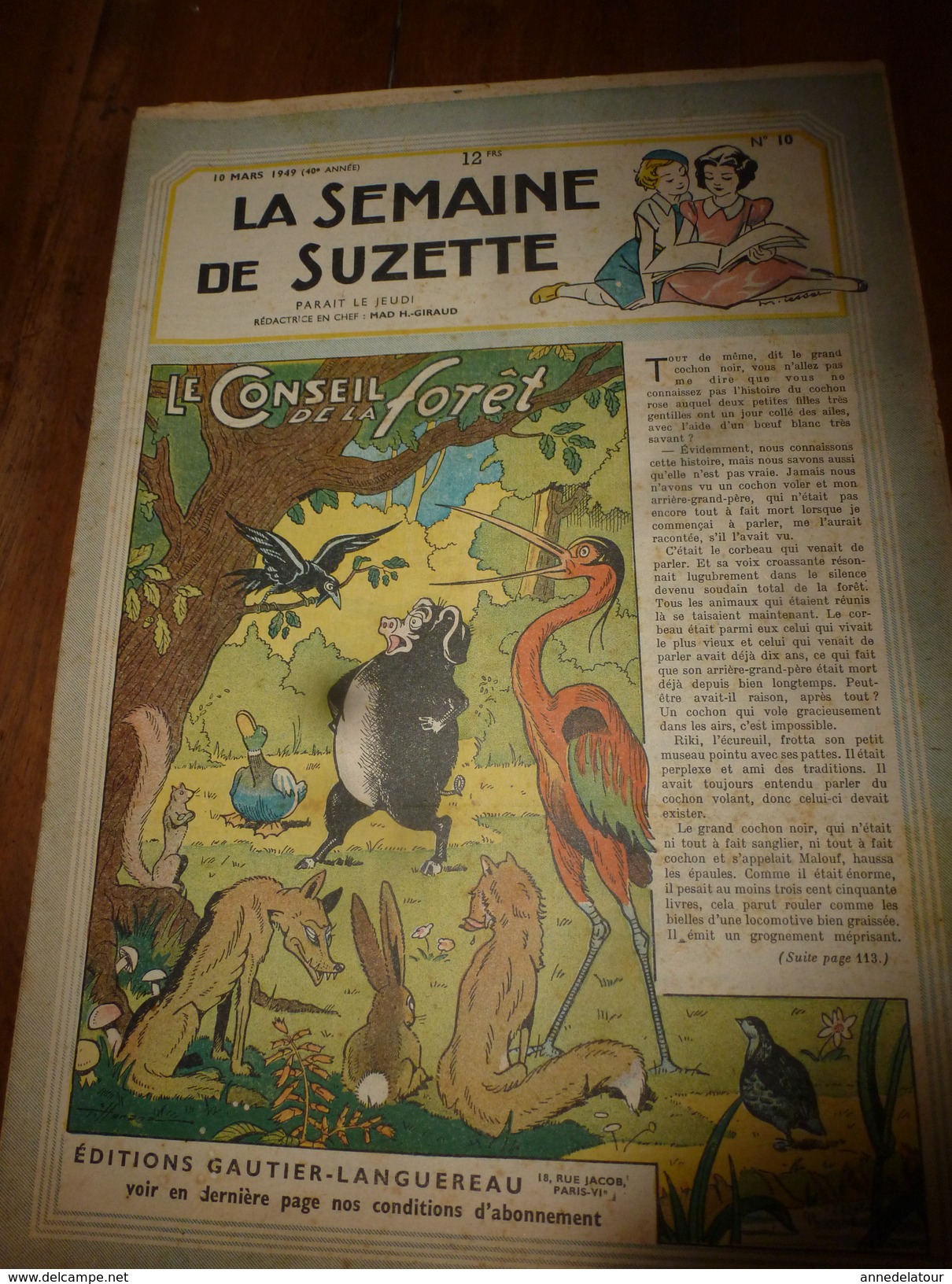 1949 LSDS  (La Semaine De Suzette) : SCOUTISME La Troupe Spéciale  PREMIERE LOURDES (La Troupe Du Foulard Blanc) ; Etc - La Semaine De Suzette