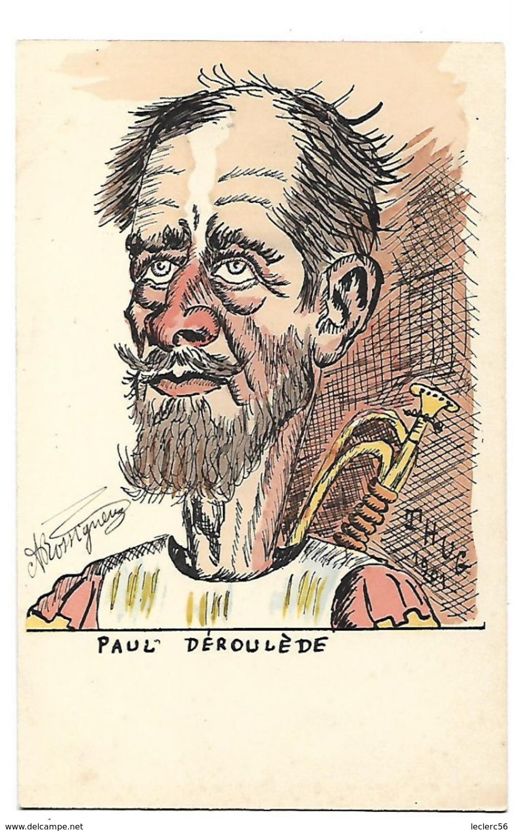 CPA CARICATURE PAUL DEROULEDE ILLUSTRATEUR THUG 1901 - Satiriques