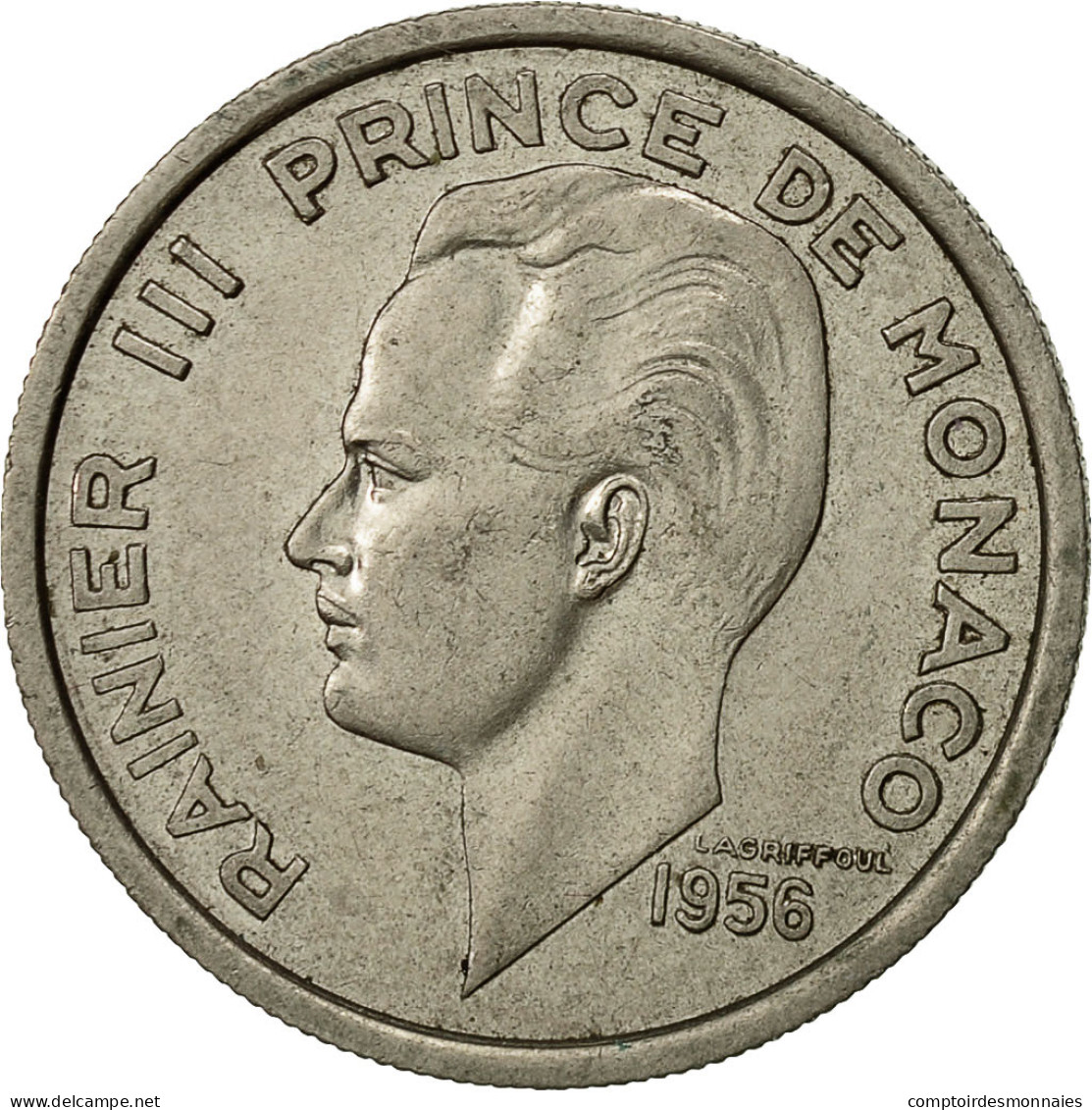 Monnaie, Monaco, Rainier III, 100 Francs, Cent, 1956, TTB+, Copper-nickel - 1949-1956 Franchi Antichi