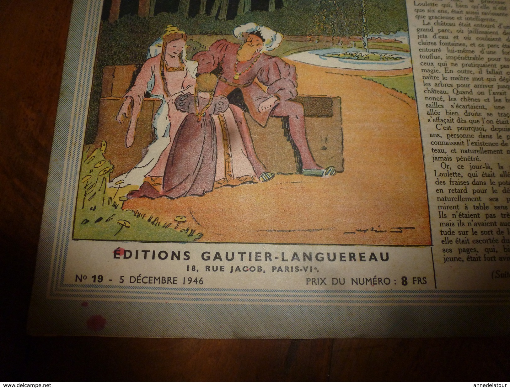 1946 LSDS (La Semaine De Suzette) :Avec France Vernillat, La Plus Jeune Actrice Du "Français" Dans LE MALADE IMAGINAIRE - La Semaine De Suzette