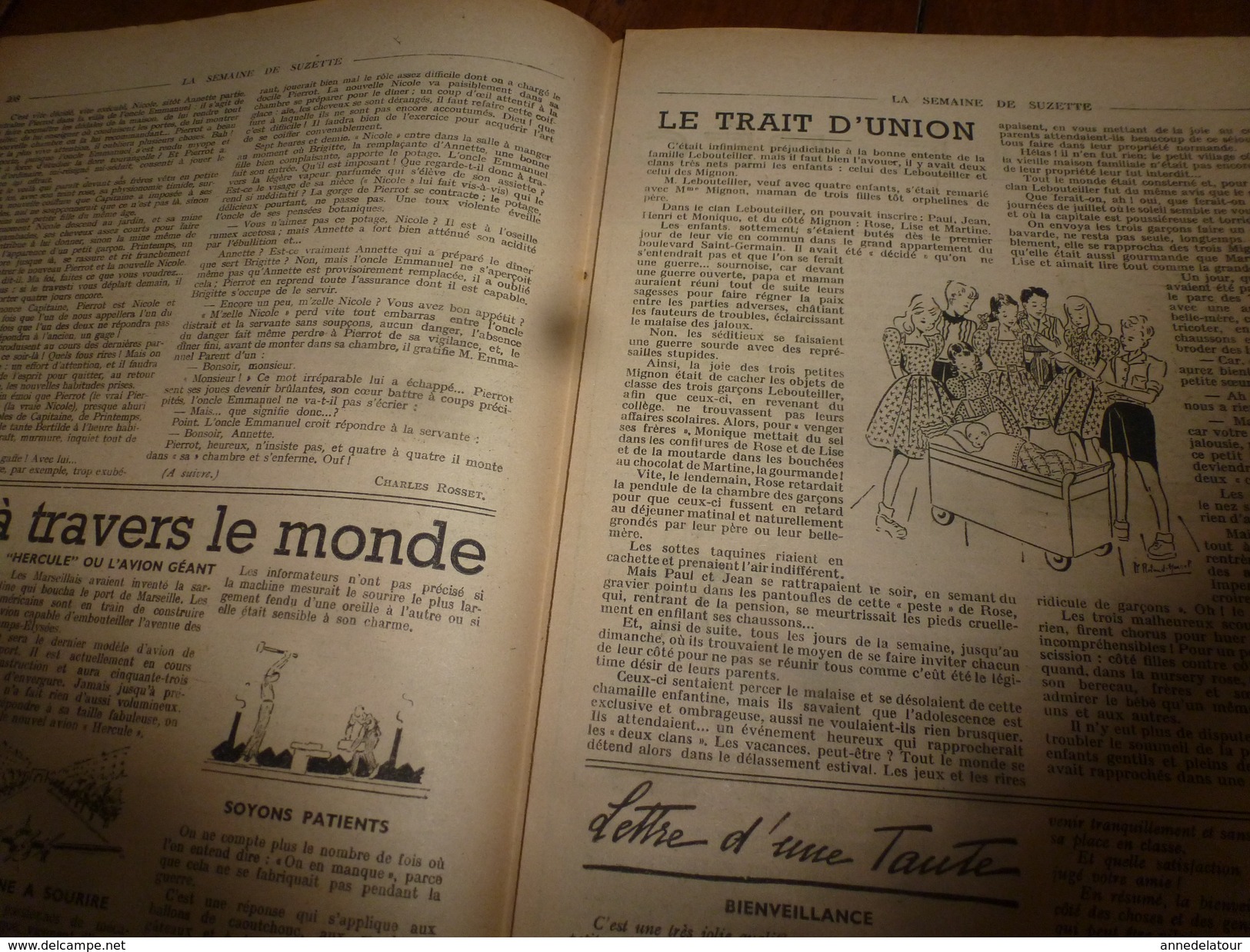 1946 LSDS (La Semaine De Suzette) :   LE PÊCHEUR (conte Russe)  ; Etc - La Semaine De Suzette