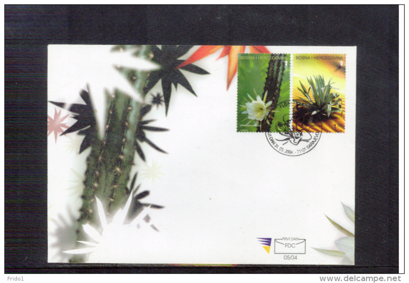 Bosnien&Herzegowina 2004 Cactusses  FDC - Cactus