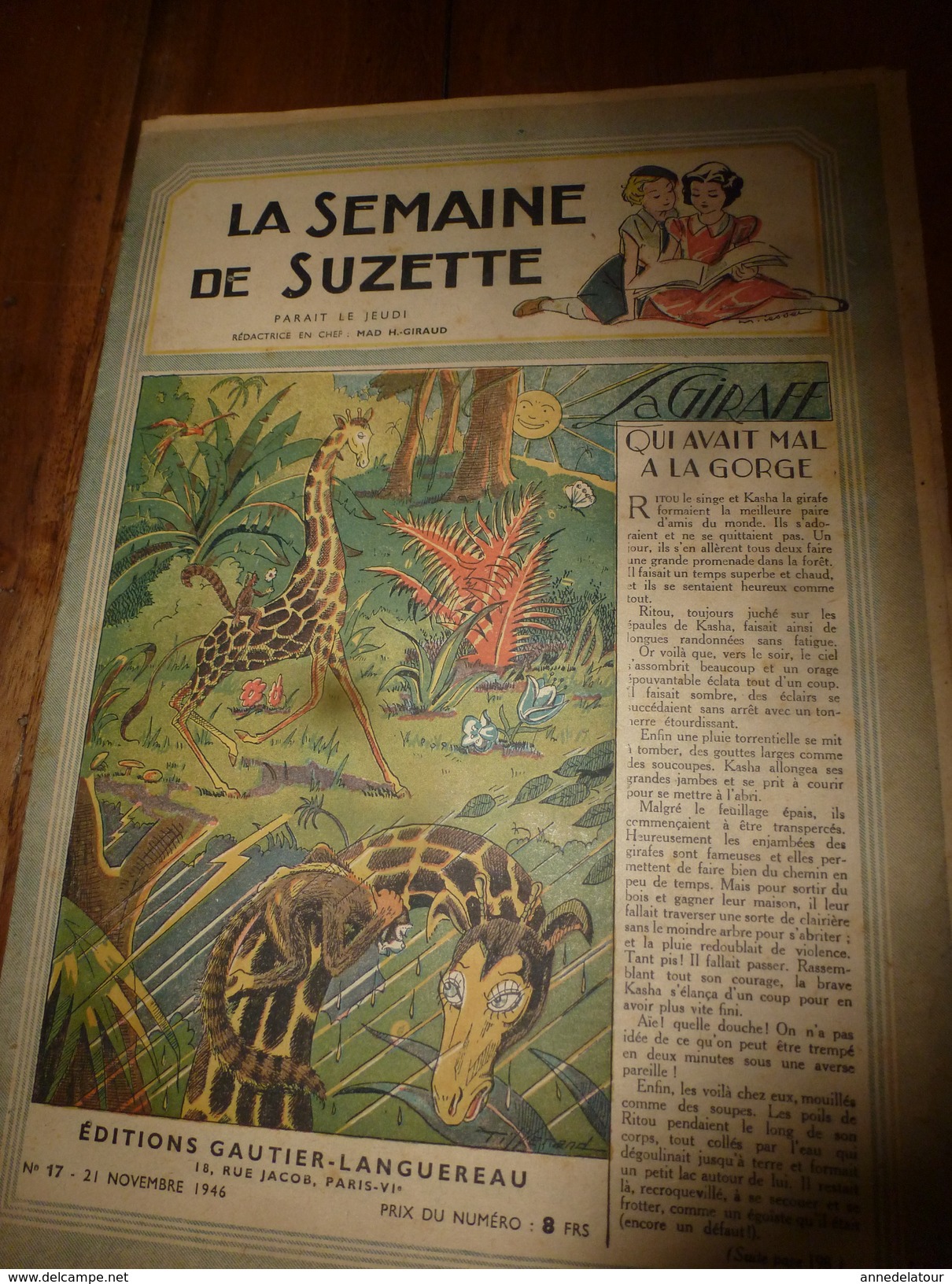 1946 LSDS (La Semaine De Suzette) : L'histoire De KOHOLY ,perroquet Sur Le Vaisseau Du Commandant De Bougainville; Etc - La Semaine De Suzette