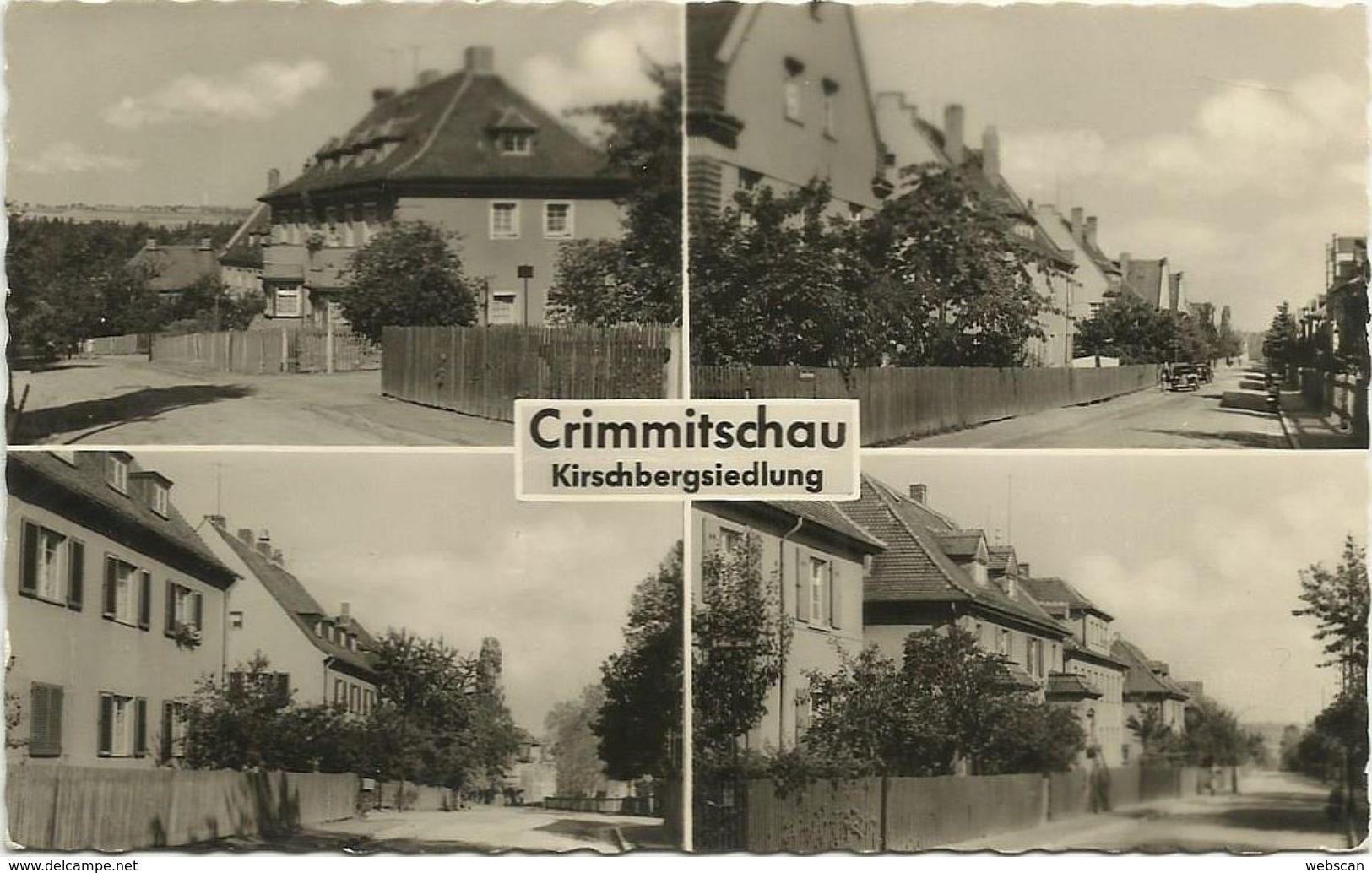 AK Crimmitschau Kirschbergsiedlung Mehrbild 1959 DDR #03 - Crimmitschau