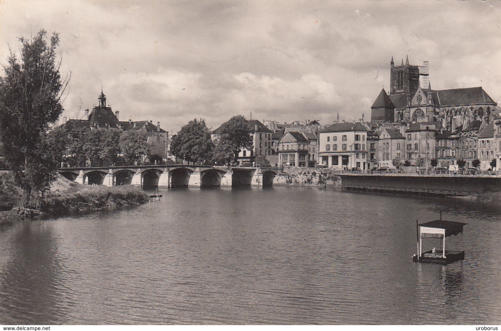 FRANCE - Meaux 1959 - La Marne Et La Pont Du Marche - Meaux