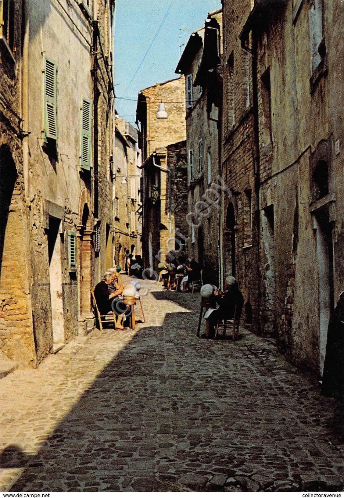 Cartolina Offida Ascoli Piceno Lavorazione Del Merletto A Tombolo Offidano - Ascoli Piceno