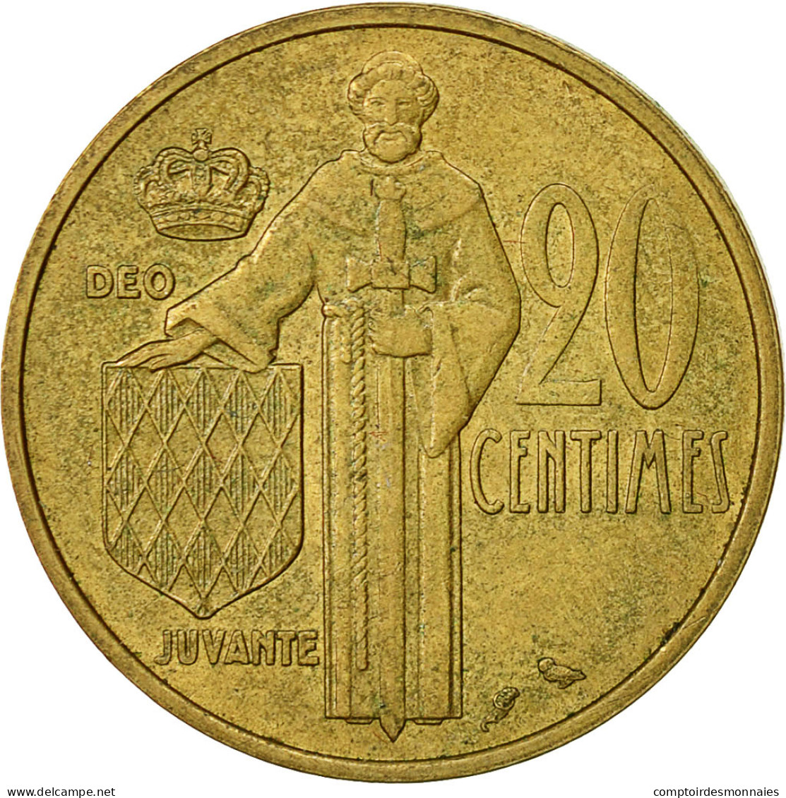 Monnaie, Monaco, Rainier III, 20 Centimes, 1962, TTB, Aluminum-Bronze, KM:143 - 1960-2001 Nouveaux Francs