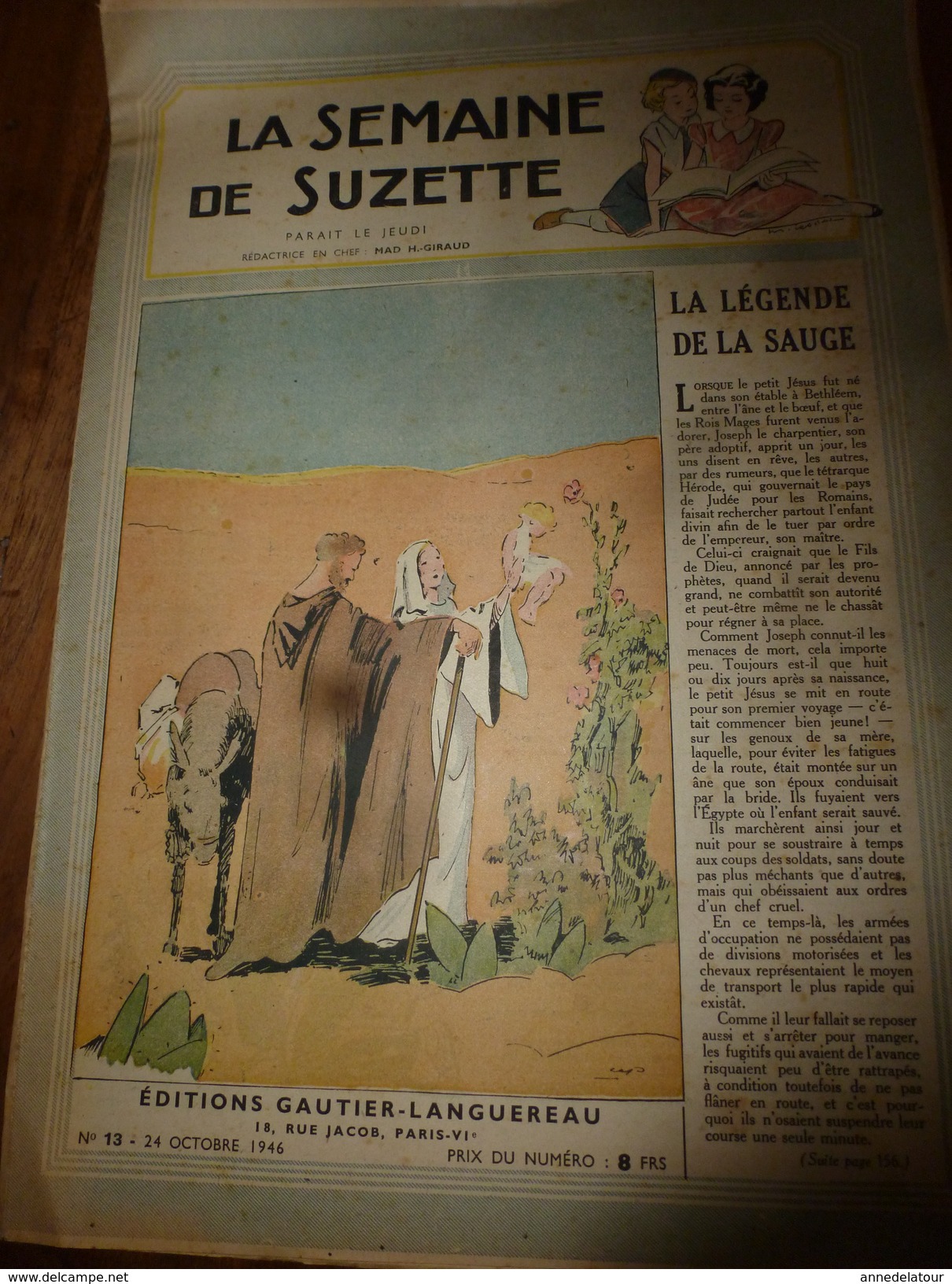 1946 LSDS (La Semaine De Suzette) : La Légende De La SAUGE ; Etc - La Semaine De Suzette