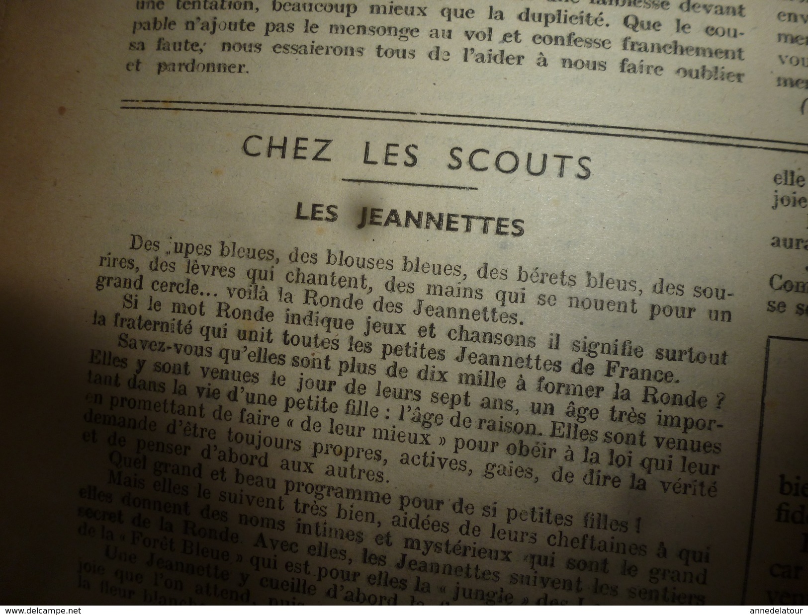 1946 LSDS (La Semaine De Suzette) : La Vie Des JEANNETTES Chez Les SCOUTS ; Etc - La Semaine De Suzette