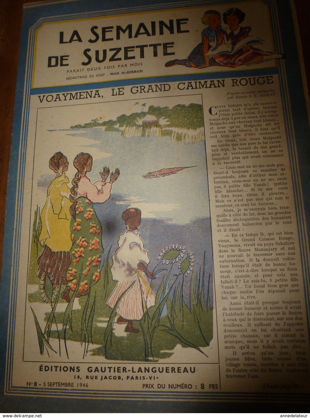 1946 LSDS  (La Semaine De Suzette) : Deux Braves Petites Filles De France ; Etc - La Semaine De Suzette