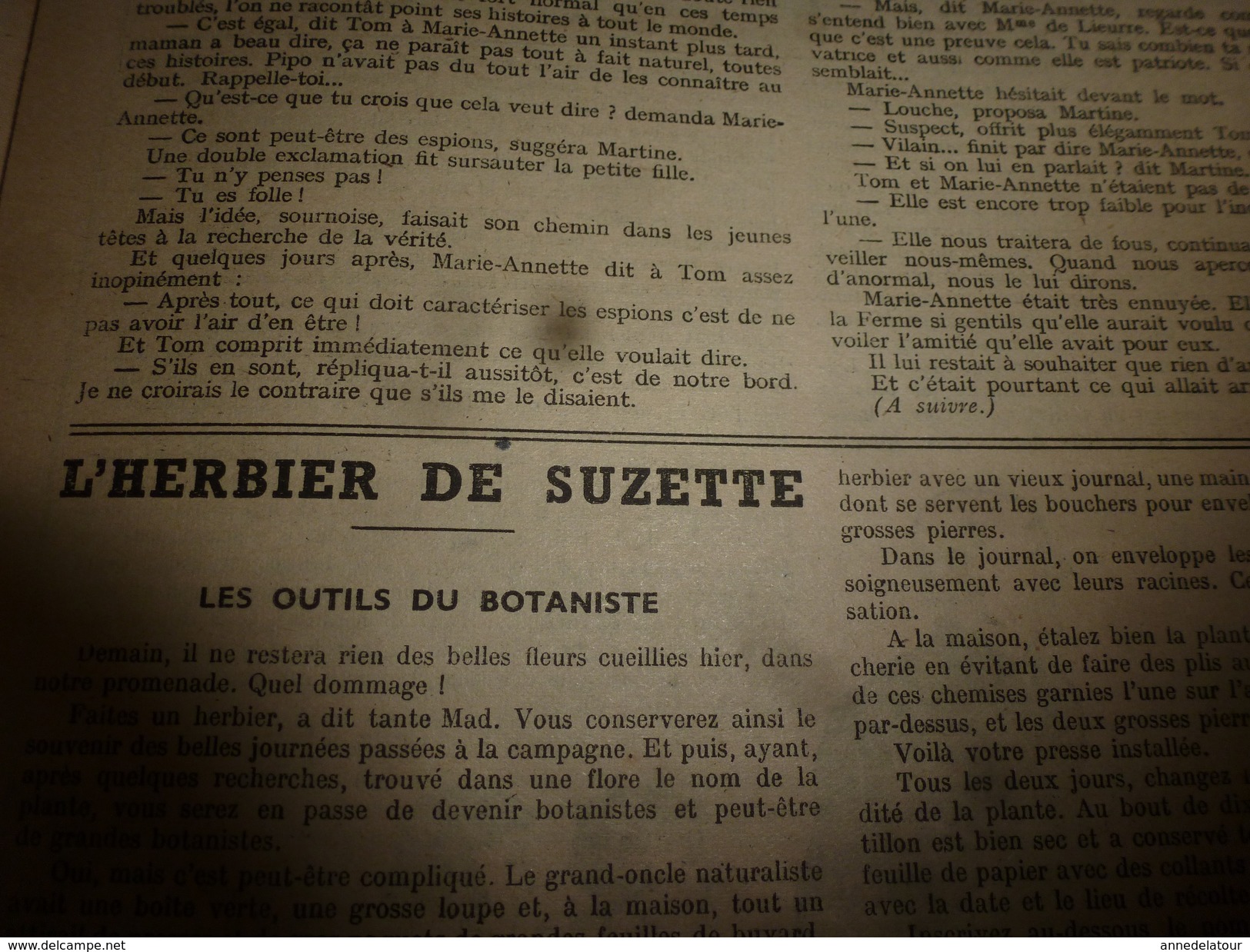 1946 LSDS  (La Semaine De Suzette) : Deux Braves Petites Filles De France ; Etc - La Semaine De Suzette