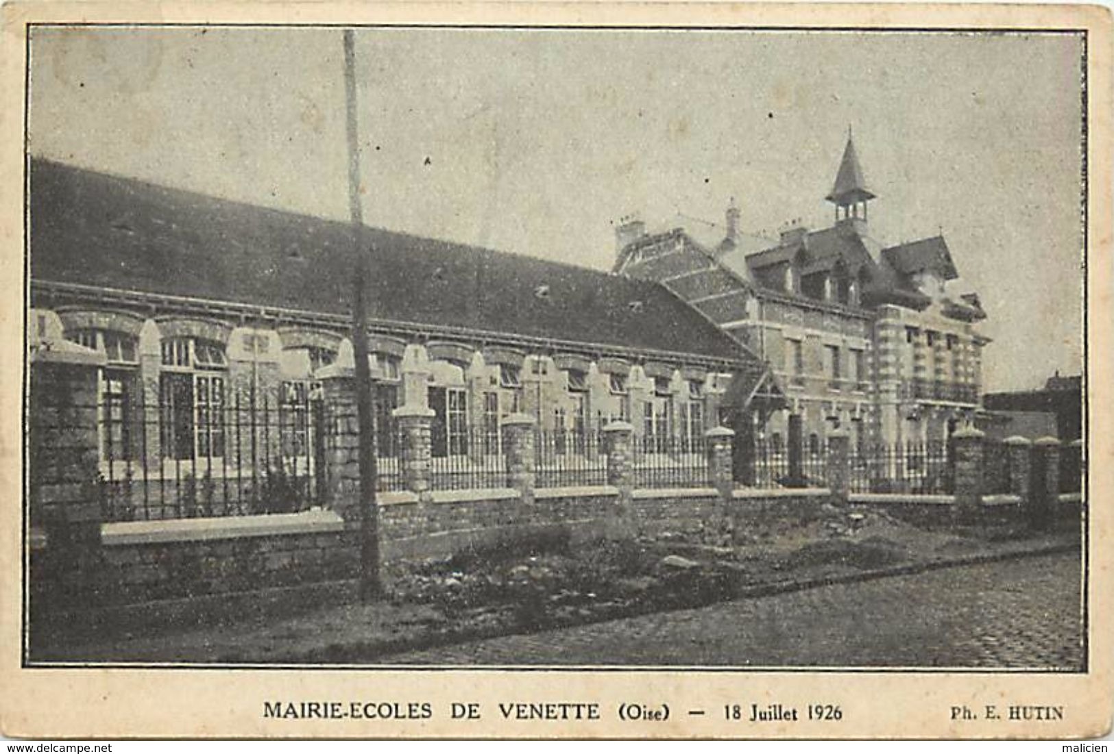 - Oise - Ref-n°A376- Venette Mairie - Ecoles - 18 Juillet 1926 - Ecole - Carte Bon Etat - - Venette