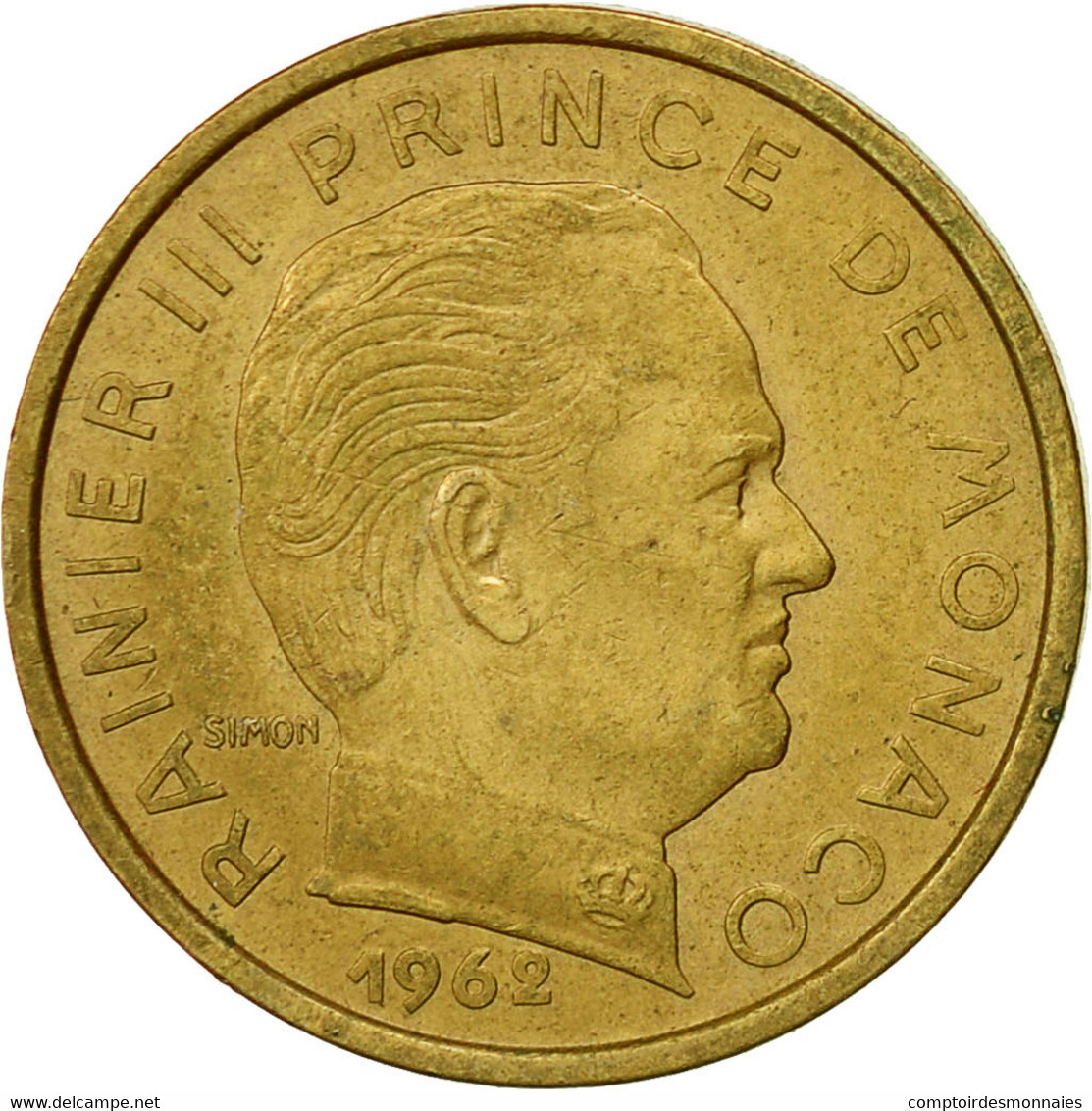 Monnaie, Monaco, Rainier III, 10 Centimes, 1962, TTB, Aluminum-Bronze, KM:142 - 1960-2001 Nouveaux Francs