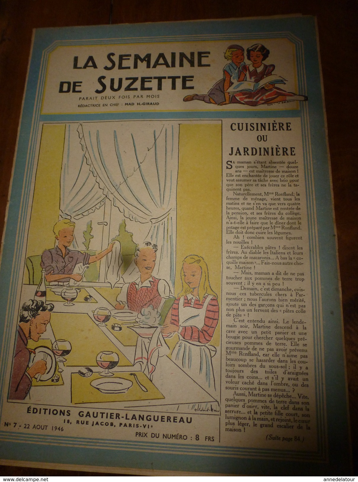 1946 LSDS  (La Semaine De Suzette) : Le Célèbre Mr CHAMPAGNE Qui Sait Tout; La Vengeance Des Arbres ; Etc - La Semaine De Suzette