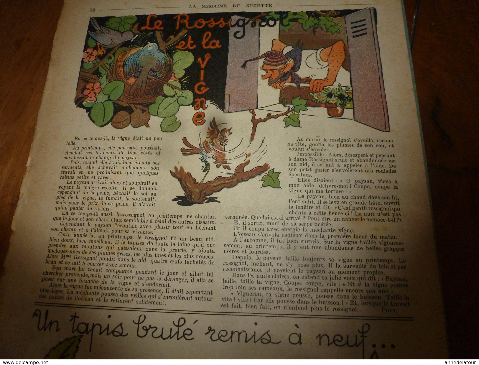 1946 LSDS  (La Semaine de Suzette) : La vengeance des arbres ; Des enfants gâtés chez les animaux; etc