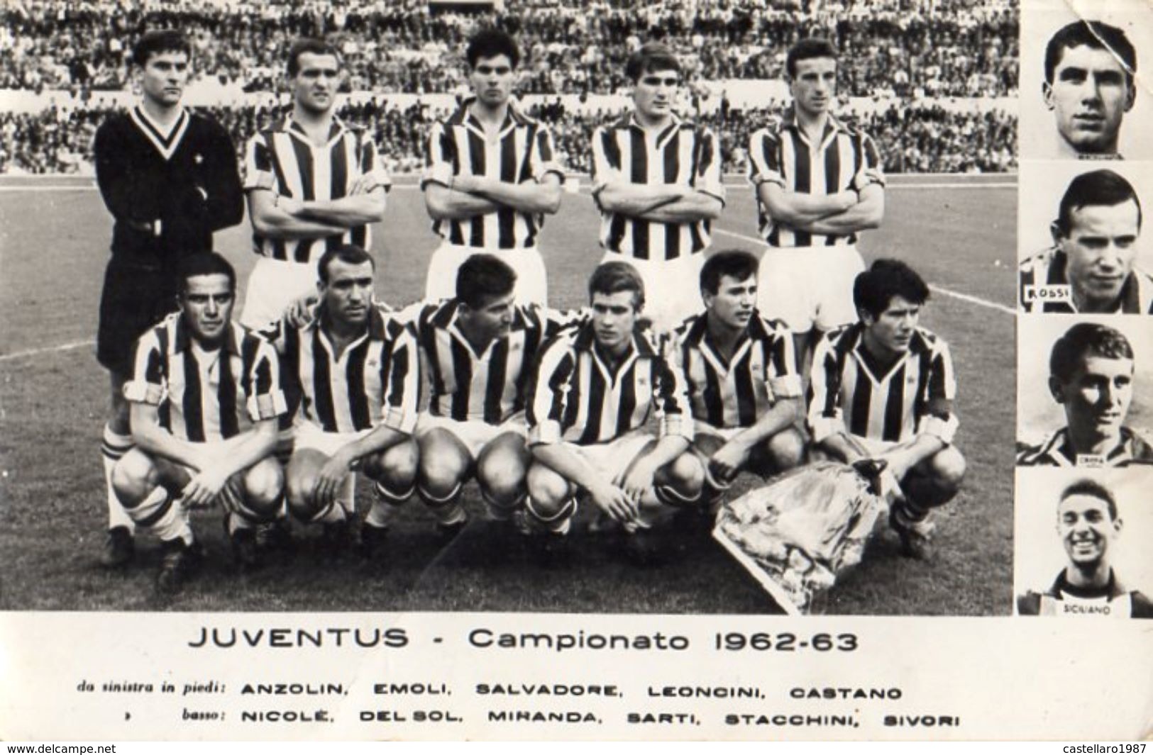 JUVENTUS - Campionato 1962-63 - (cm. 20 X 12,8) - Calcio