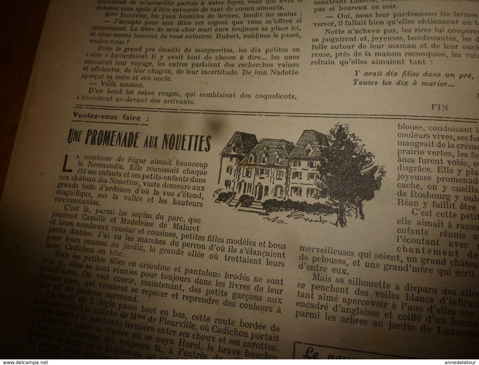 1948 LSDS (La Semaine De Suzette) : Au Château Des NOUETTES; Les Bagages Pour Le SCOUTISME;etc - La Semaine De Suzette