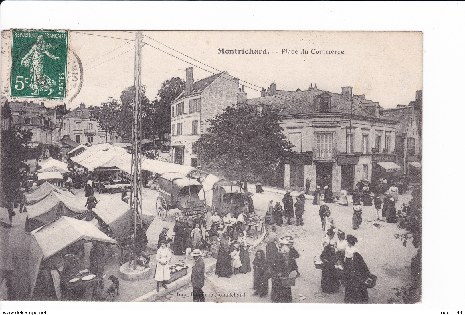 Montrichard - Place Du Commerce ( Marché) - Montrichard