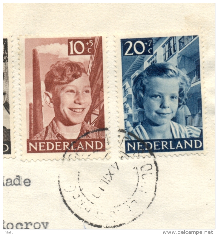 Nederland - 1951 -Kindserie Op R-cover Van Amersfoort Naar Paris / France - Brieven En Documenten